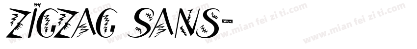 zigzag Sans字体转换